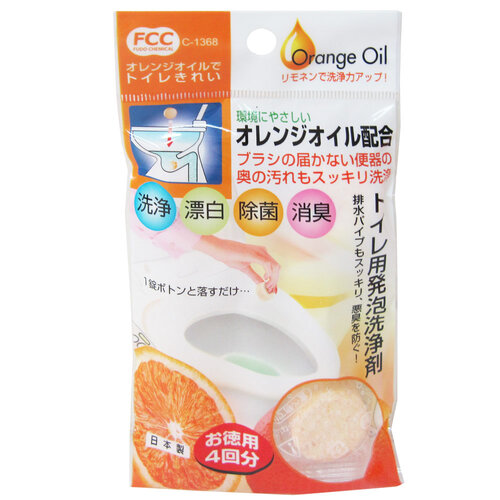 日本製橘子馬桶清潔碇-10g(4入10包)