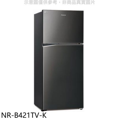 Panasonic國際牌 422公升雙門變頻冰箱晶漾黑【NR-B421TV-K】