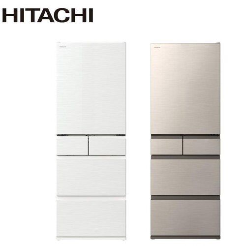 【HITACHI日立】 537公升 日本製 變頻五門冰箱 RHS54TJ CNX星燦金/HWH月光白