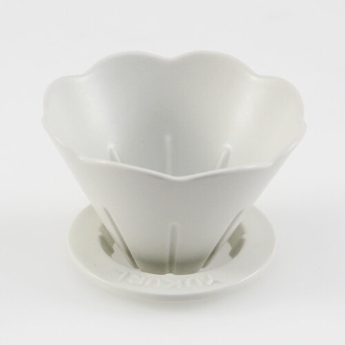 日本 YUKURI 陶瓷咖啡濾杯 - 白色