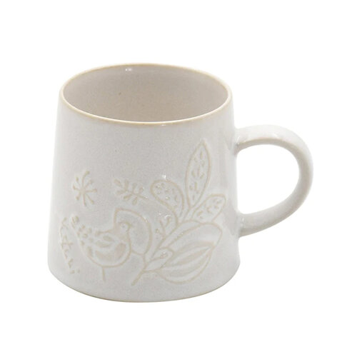 日本 YUKURI 陶瓷咖啡馬克杯 - 白色