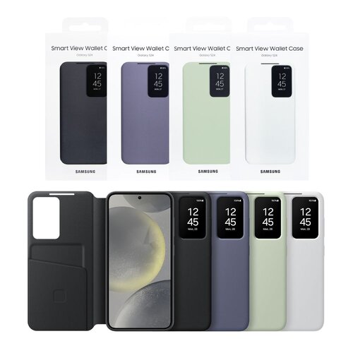 SAMSUNG Galaxy S24 5G 原廠卡夾式感應保護殼 (EF-ZS921)-紫色