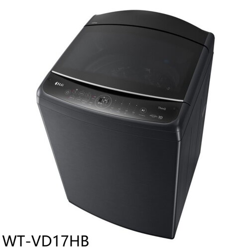 LG樂金 17公斤變頻極光黑全不鏽鋼洗衣機(含標準安裝)(7-11商品卡700元)【WT-VD17HB】