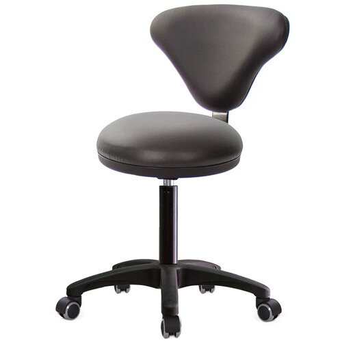 GXG 立體圓凳加椅背 工作椅(塑膠腳/防刮輪) TW-81T2 EX