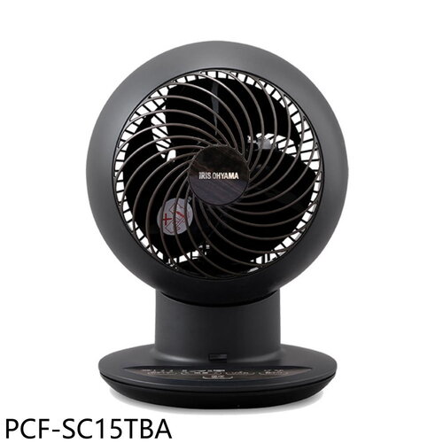 IRIS 遙控空氣循環扇9坪木紋沙黑電風扇(7-11商品卡100元)【PCF-SC15TBA】