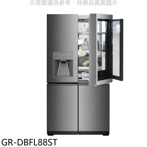 LG樂金 851公升敲敲看自動製冰門外冰箱(含標準安裝)【GR-DBFL88ST】