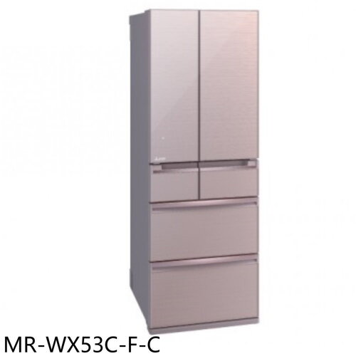 預購 三菱 6門525公升水晶白冰箱(含標準安裝)【MR-WX53C-F-C】