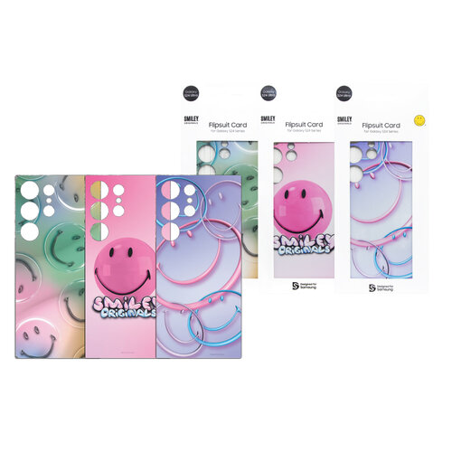 SAMSUNG Galaxy S24 Ultra 5G Smiley 原廠主題感應卡 (GP-TOS928)-Pink (粉)