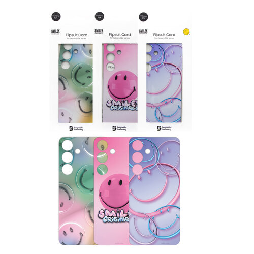 SAMSUNG Galaxy S24 5G Smiley 原廠主題感應卡 (GP-TOS921)-Pink (粉)