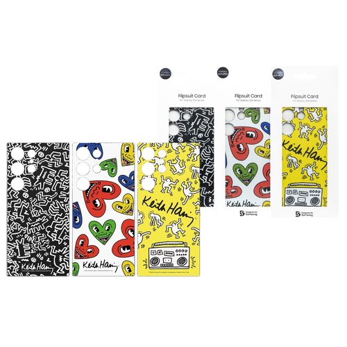 SAMSUNG Galaxy S24 Ultra 5G Keith Haring 原廠主題感應卡(GP-TOS928)-Mono (黑)