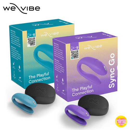 We-Vibe Sync Go 藍牙雙人共震器 紫/綠 G點振動器 震動 親膚矽膠 靜音防水 磁吸USB 跳蛋 加拿大