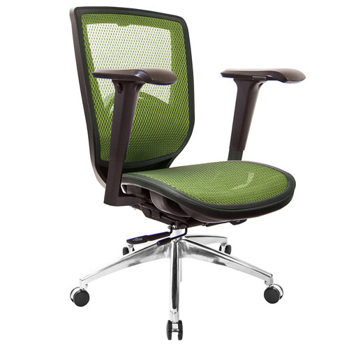 GXG 短背全網 電腦椅 (鋁腳/4D升降扶手) TW-81Z6 LU3