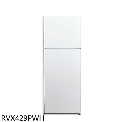 日立家電 417公升雙門冰箱(含標準安裝)【RVX429PWH】