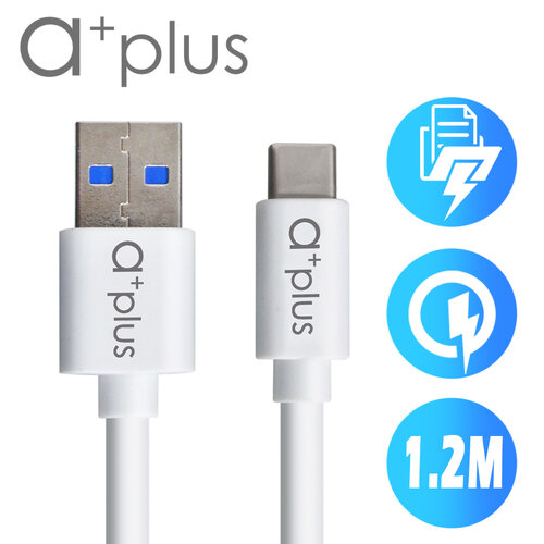 a+plus USB3.1【TypeC】 to USB3.0飆速傳輸/充電線(1.2M) ACB-U31A