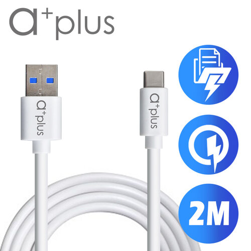 a+plus USB3.1【TypeC】 to USB3.0飆速傳輸/充電線(2M) ACB-U320