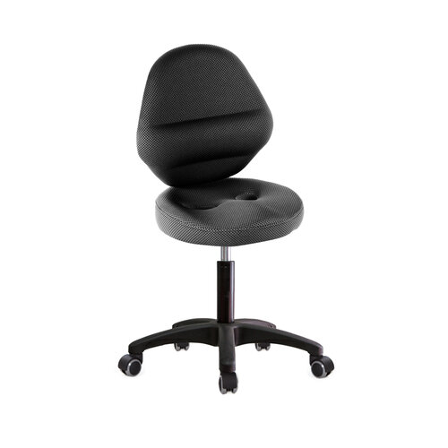 GXG 矮座工作椅 加椅背 (塑膠腳/防刮輪) TW-T10 EXS