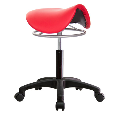 GXG 馬鞍型 工作椅(塑膠腳座) 拉環升降款 TW-T04 E