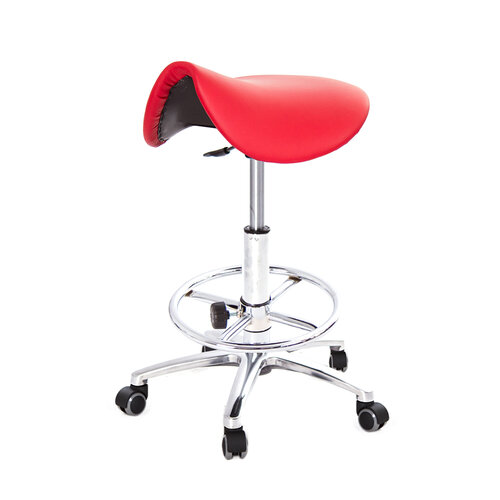 GXG 馬鞍型 工作椅 (電金踏圈款+防刮輪) TW-T05 LUXK