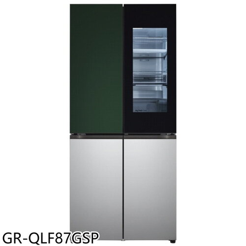 LG樂金 860公升敲敲門可更換門片冰箱(含標準安裝)【GR-QLF87GSP】