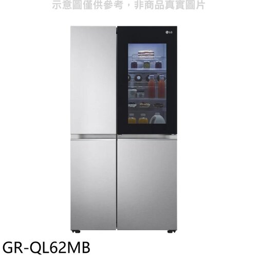 LG樂金 653公升敲敲看門中門對開冰箱(含標準安裝)【GR-QL62MB】