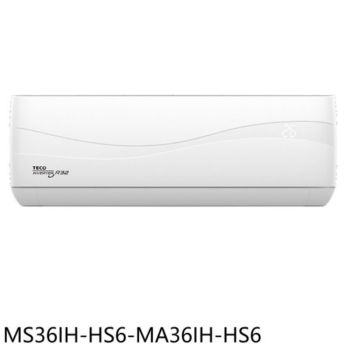 東元 變頻冷暖分離式冷氣5坪(含標準安裝)(商品卡800元)【MS36IH-HS6-MA36IH-HS6】