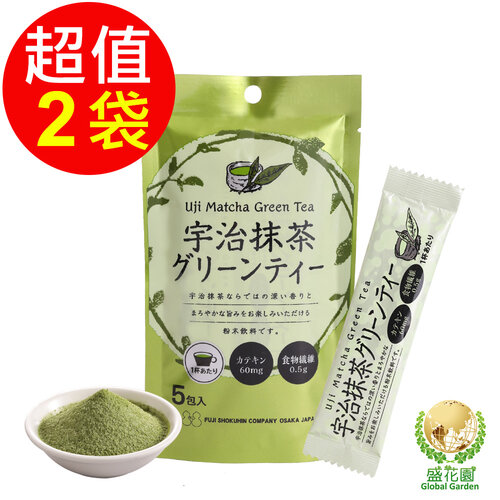【盛花園】日本不二食品-宇治抹茶粉末(4包/袋)2袋組
