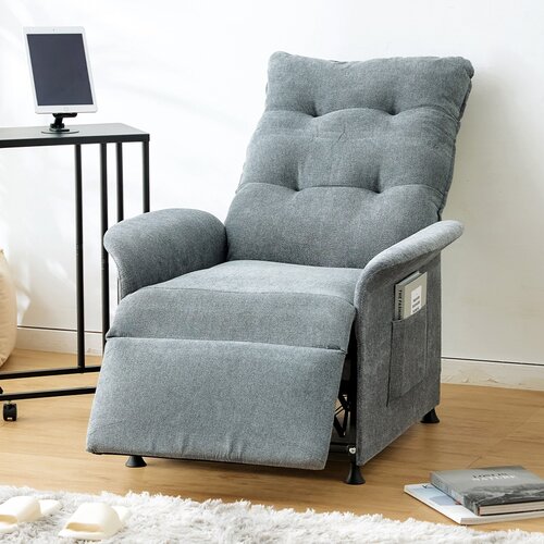 樂嫚妮 雅座無段式單人電動沙發躺椅-灰色