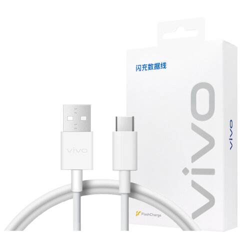 VIVO 原廠 3A USB-A to Type-C 閃充充電線-支持33W閃充 (盒裝)