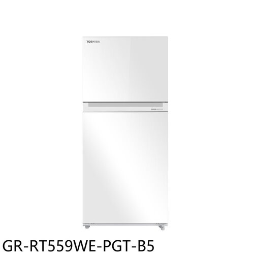 TOSHIBA東芝 411公升變頻雙門白色冰箱(含標準安裝)【GR-RT559WE-PGT-B5】