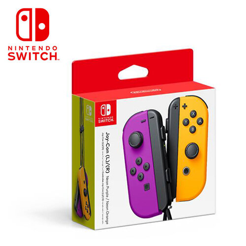 NS 原廠周邊】任天堂Switch Joy-Con 左右手把電光紫/電光橙- E-PAYLESS