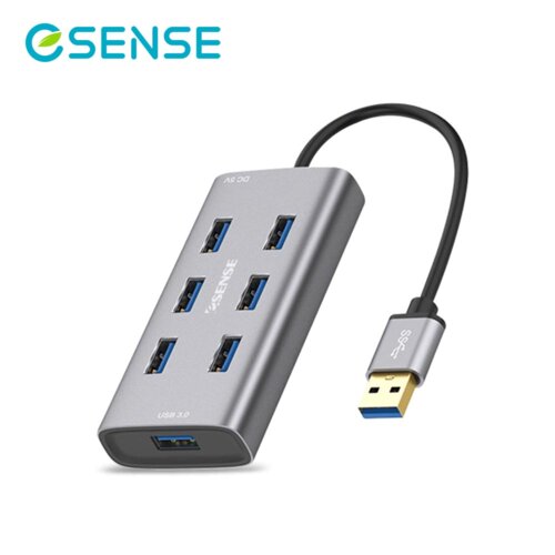 【ESENSE 逸盛】鋁合金7埠 USB3.0集線器