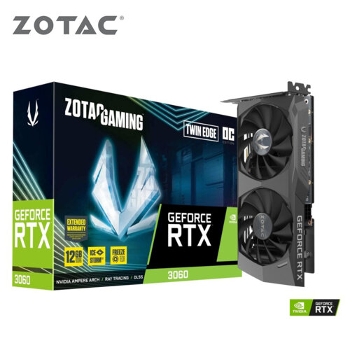 ZOTAC 索泰】GAMING GeForce RTX3060 Twin Edge 12G 顯示卡- E-PAYLESS