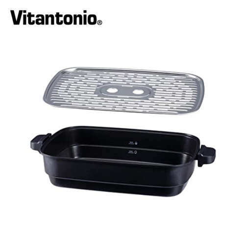 【Vitantonio】電烤盤專用燉煮深鍋 含蒸架