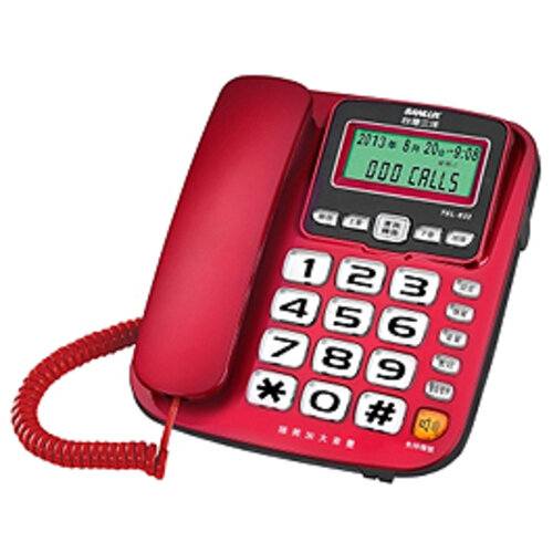SANLUX 台灣三洋 有線增音電話 TEL-832(顏色隨機出貨)