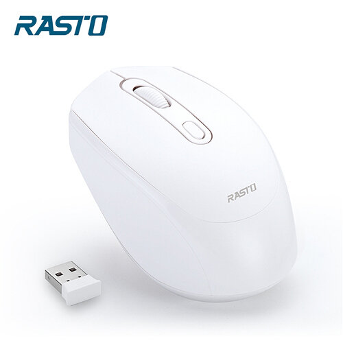 【RASTO】RM10 超靜音無線滑鼠-白