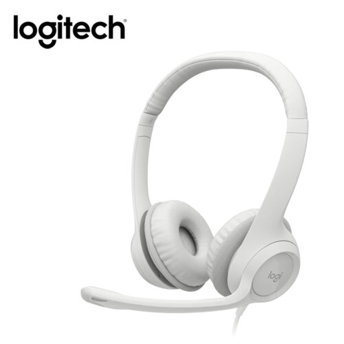 【Logitech 羅技】H390 USB耳機麥克風 珍珠白