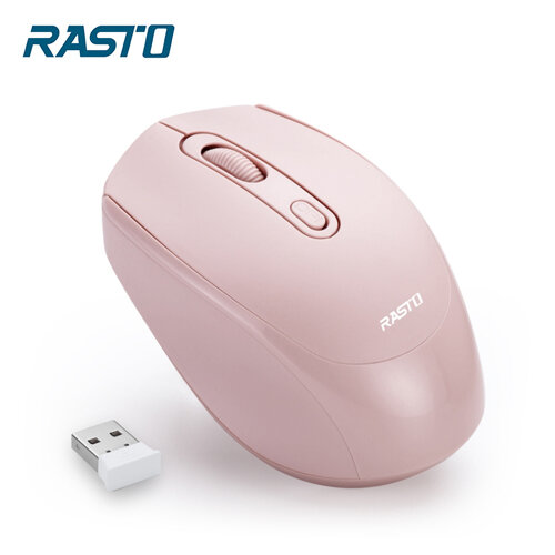 【RASTO】RM10 超靜音無線滑鼠-粉