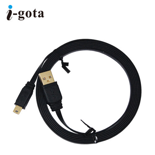 【i-gota】薄型USB2.0連接線-A公對Mini5P 2米