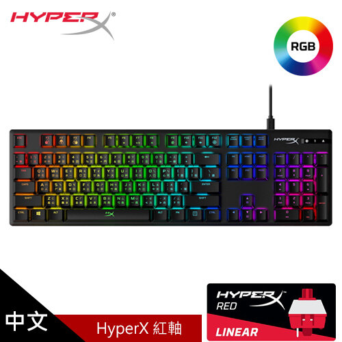 【HyperX】Alloy Origins 機械式電競鍵盤 [HyperX 紅軸/中文]