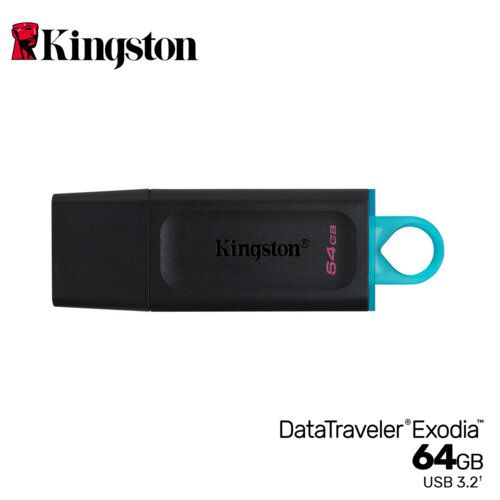 【Kingston 金士頓】DataTraveler Exodia USB3.2 64GB 隨身碟【50入】