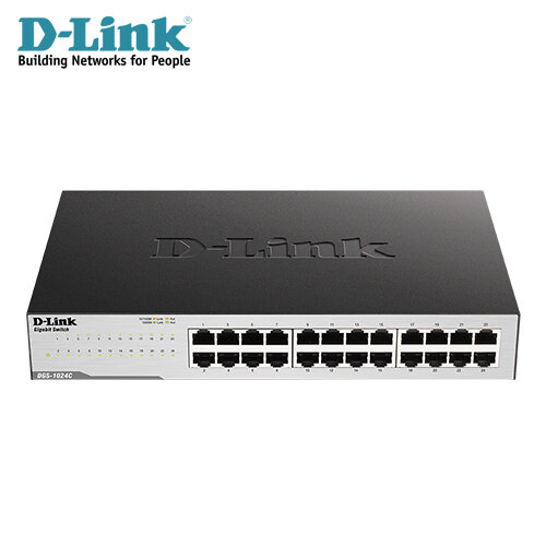 【D-Link 友訊】DGS-1024C 24埠Gigabit非網管型交換器