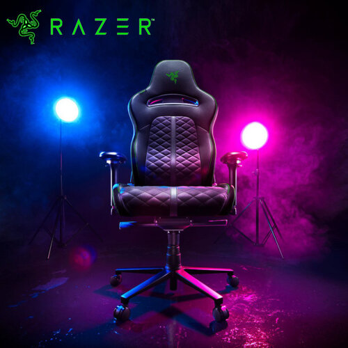 【Razer 雷蛇】ENKI 人體工學設計電競椅 黑綠色《不含安裝》