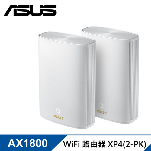 【ASUS 華碩】ZenWiFi AX Hybrid XP4 WiFi6 無線路由器/分享器 二入