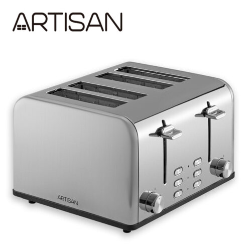 【ARTISAN 奧堤森】四片不鏽鋼烤麵包機 TT4001
