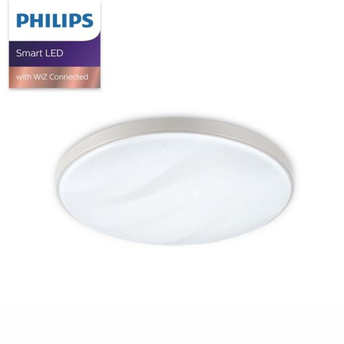 Philips 飛利浦 WiZ 美妍智慧LED吸頂燈 銀色 (PW011)
