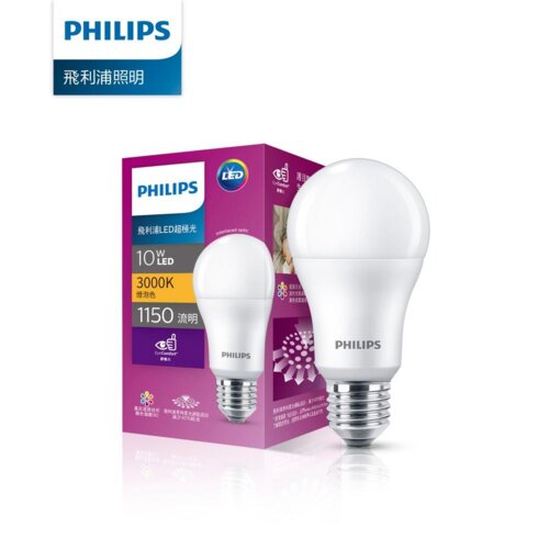 【Philips 飛利浦】超極光真彩版 10W/1150流明 LED燈泡-燈泡色3000K (PL07N)