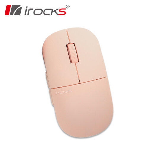 【iRocks】M23R 無線靜音滑鼠 粉色