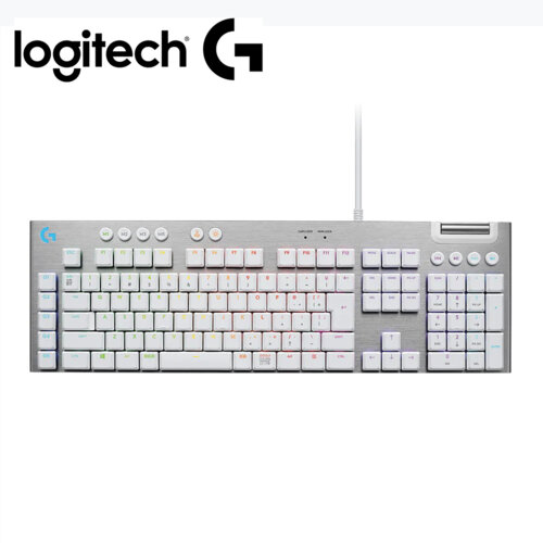 【Logitech 羅技】G813 Lightsync RGB 機械式遊戲鍵盤 茶軸/白色