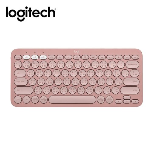 【Logitech 羅技】K380S 跨平台藍牙鍵盤 玫瑰粉