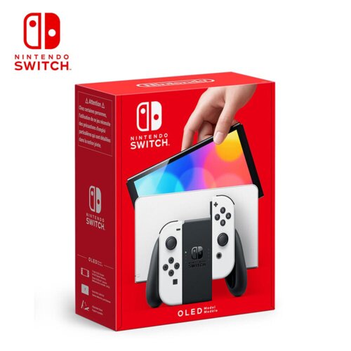 【Nintendo 任天堂】Switch OLED 白主機 白白手把 【台灣公司貨】